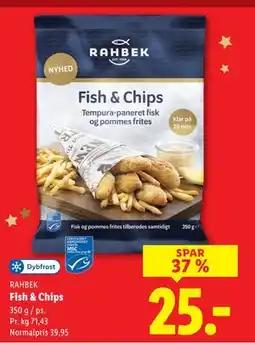 Lidl Fish & Chips, DKK 25 tilbud