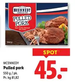 Lidl Pulled pork, DKK 45 tilbud