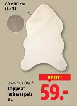 Lidl Tæppe af imiteret pels, DKK 59 tilbud