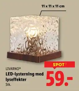 Lidl LED-lysterning med lyseffekter, DKK 59 tilbud
