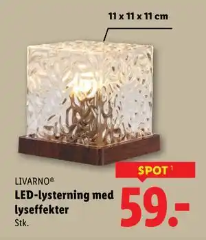 Lidl LED-lysterning med lyseffekter, DKK 59 tilbud