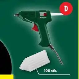 Lidl Limpistol eller limstifter, DKK 30 tilbud