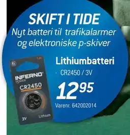 Thansen Lithiumbatteri, DKK 12.95 tilbud