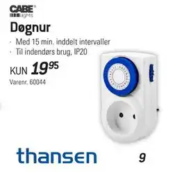 Thansen Døgnur, DKK 19.95 tilbud