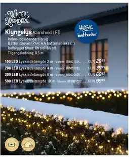 Thansen Klyngelys tilbud