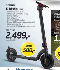 Thansen El-løbehjul, DKK 2499 tilbud