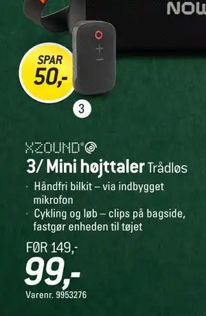 Thansen 3/ Mini højttaler, DKK 99 tilbud