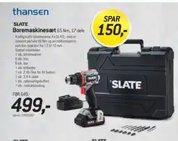 Thansen Boremaskinesæt, DKK 499 tilbud