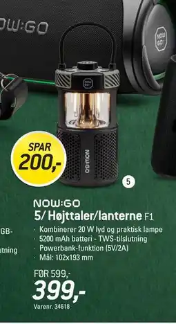 Thansen 5/ Højttaler/lanterne, DKK 399 tilbud