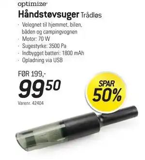 Thansen Håndstøvsuger, DKK 99.5 tilbud