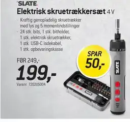 Thansen Elektrisk skruetrækkersæt, DKK 199 tilbud