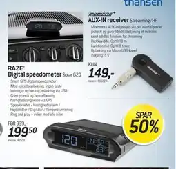 Thansen Digital speedometer, DKK 199.5 tilbud
