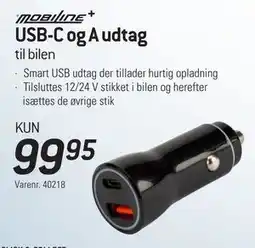 Thansen USB-C og A udtag, DKK 99.95 tilbud