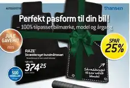 Thansen Skræddersyet bundmåttesæt, DKK 374.25 tilbud