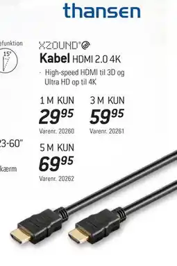 Thansen Kabel tilbud