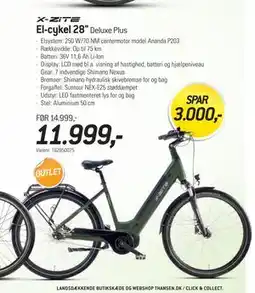 Thansen El-cykel 28, DKK 11999 tilbud