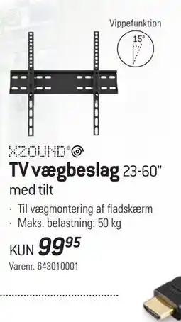 Thansen TV vægbeslag, DKK 99.95 tilbud