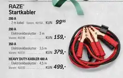 Thansen HEAVY DUTY-KABLER 480 A, DKK 499 tilbud