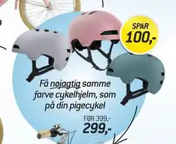 Thansen Få nøjagtig samme farve cykelhjelm, som på din pigecykel, DKK 299 tilbud