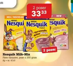 Poetzsch Padborg Nesquik Milk-Mix, DKK 33.33 tilbud