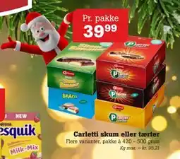 Poetzsch Padborg Carletti skum eller tærter, DKK 39.99 tilbud