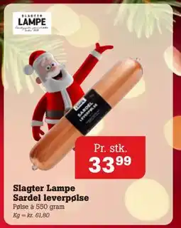 Poetzsch Padborg Slagter Lampe Sardel leverpølse, DKK 33.99 tilbud