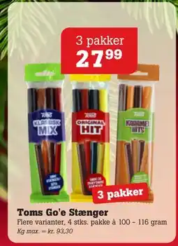 Poetzsch Padborg Toms Go'e Stænger, DKK 27.99 tilbud