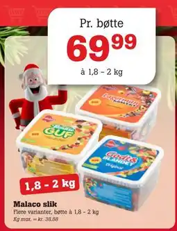 Poetzsch Padborg Malaco slik, DKK 69.99 tilbud