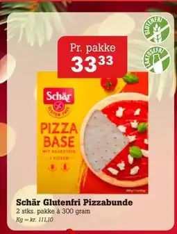 Poetzsch Padborg Schär Glutenfri Pizzabunde, DKK 33.33 tilbud