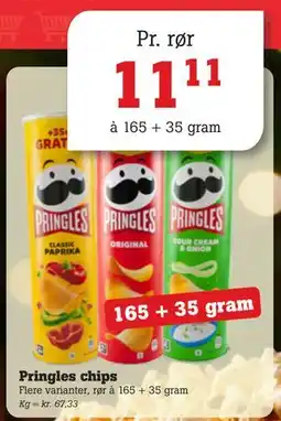 Poetzsch Padborg Pringles chips, DKK 11.11 tilbud