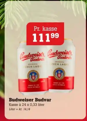 Poetzsch Padborg Budweiser Budvar, DKK 111.99 tilbud