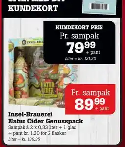 Poetzsch Padborg Insel-Brauerei Natur Cider Genusspack, DKK 89.99, Medlemspris tilbud