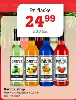 Poetzsch Padborg Barmix sirup, DKK 24.99 tilbud