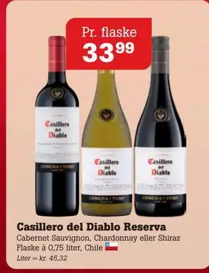 Poetzsch Padborg Casillero del Diablo Reserva, DKK 33.99 tilbud