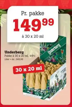 Poetzsch Padborg Underberg, DKK 149.99 tilbud