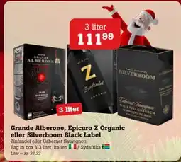 Poetzsch Padborg Grande Alberone, Epicuro Z Organic eller Silverboom Black Label, DKK 111.99 tilbud