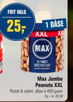 Otto Duborg Max Jumbo Peanuts XXL, DKK 25 tilbud
