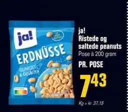 Poetzsch Padborg ja! Ristede og saltede peanuts, DKK 7.43 tilbud