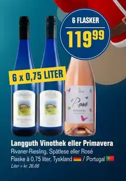 Otto Duborg Langguth Vinothek eller Primavera, DKK 119.99 tilbud