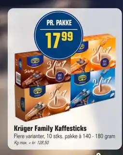 Otto Duborg Krüger Family Kaffesticks, DKK 17.99 tilbud