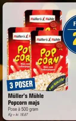 Otto Duborg Müller's Mühle Popcorn majs, DKK 25 tilbud
