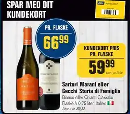 Otto Duborg Sartori Marani eller Cecchi Storia di Famiglia, DKK 66.99, Medlemspris tilbud