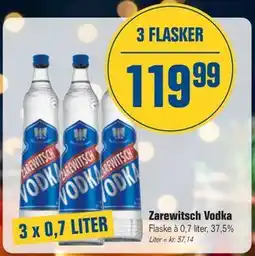 Otto Duborg Zarewitsch Vodka, DKK 119.99 tilbud