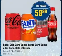 Otto Duborg Coca-Cola Zero Sugar, Fanta Zero Sugar eller Coca-Cola i flasker, DKK 59.99 tilbud