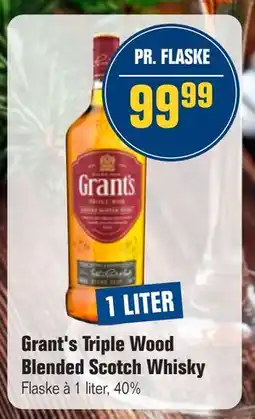 Otto Duborg Grant's Triple Wood Blended Scotch Whisky, DKK 99.99 tilbud