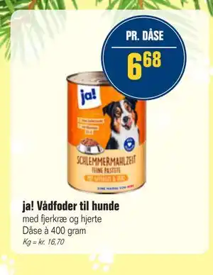 Otto Duborg ja! Vådfoder til hunde, DKK 6.68 tilbud