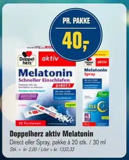 Otto Duborg Doppelherz aktiv Melatonin, DKK 40 tilbud
