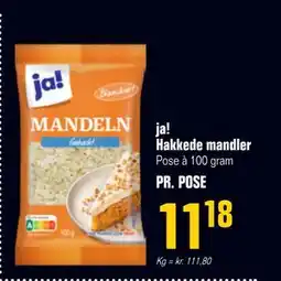 Otto Duborg ja! Hakkede mandler, DKK 11.18 tilbud