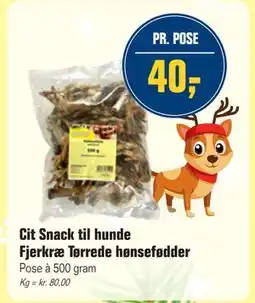 Otto Duborg Cit Snack til hunde Fjerkræ Tørrede hønsefødder, DKK 40 tilbud