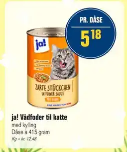 Otto Duborg ja! Vådfoder til katte, DKK 5.18 tilbud